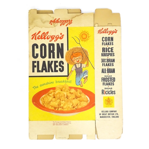 1244 - Two 20thC large Kelloggs advertising / display cereal boxes for Rice Krispies. Together with another... 