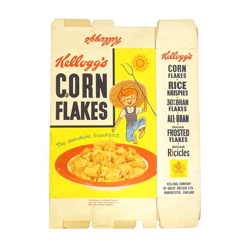 1244 - Two 20thC large Kelloggs advertising / display cereal boxes for Rice Krispies. Together with another... 