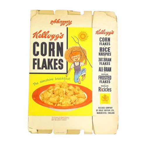 1244 - Two 20thC large Kelloggs advertising / display cereal boxes for Rice Krispies. Together with another... 