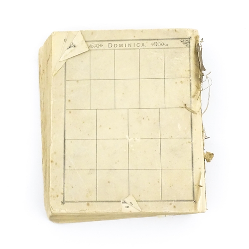 1194 - An early 20thC postage stamp album, containing numerous affixed worldwide stamps including 19thC and... 