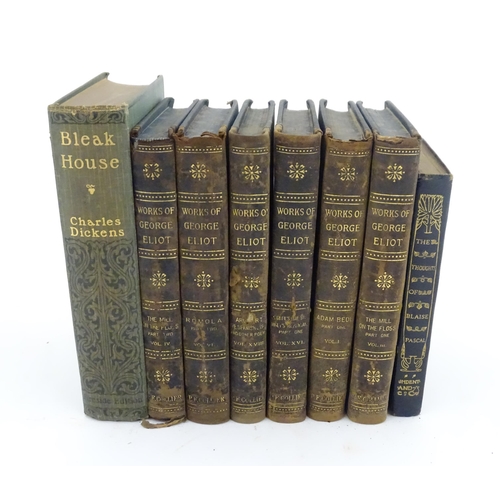 948 - Books: A quantity of books to include Works of George Eliot, in six assorted volumes, published by P... 