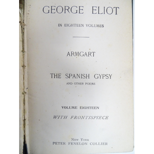 948 - Books: A quantity of books to include Works of George Eliot, in six assorted volumes, published by P... 