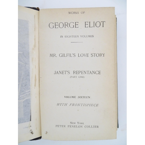 948 - Books: A quantity of books to include Works of George Eliot, in six assorted volumes, published by P... 