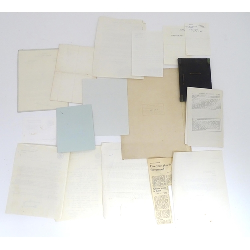 999 - A quantity of assorted ephemera and photographs relating to the Rossdale family, to include obituary... 