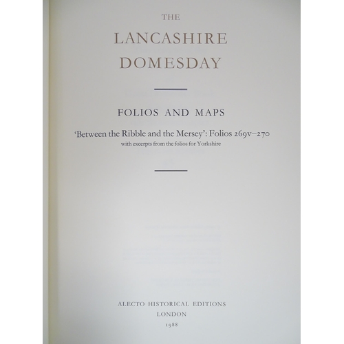 969 - Books: The Lancashire Domesday, comprising Introduction & Translation, Studies, and Folios & Maps. P... 