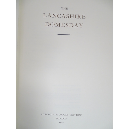 969 - Books: The Lancashire Domesday, comprising Introduction & Translation, Studies, and Folios & Maps. P... 