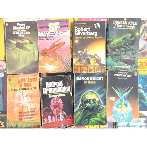 974 - Books: a quantity of mid to late 20thC Science Fiction paperbacks, comprising: Of Time and Stars by ... 