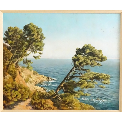 1472 - Granat, 20th century, Oil on canvas, A Mediterranean coastal scene. Signed and dated (19)98 lower le... 