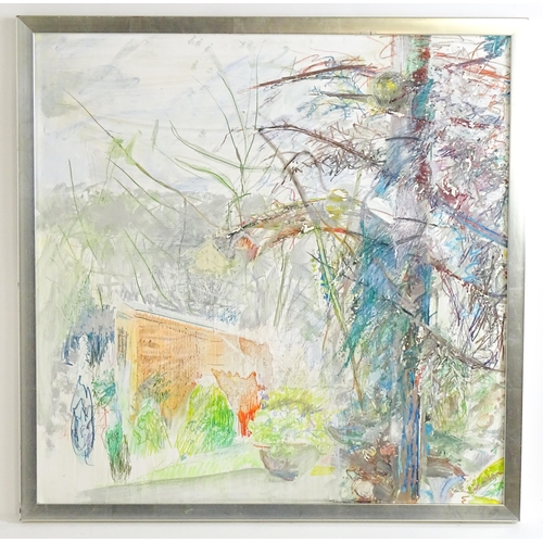 1500 - Jacquie Turner (b. 1959), Mixed media, Christmas Landscape, An abstract landscape. Ascribed, titled ... 