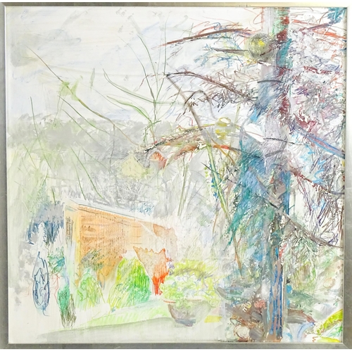 1500 - Jacquie Turner (b. 1959), Mixed media, Christmas Landscape, An abstract landscape. Ascribed, titled ... 