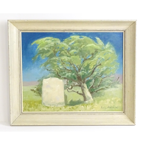 1511 - Mary E. Sherman, 20th century, Oil on board, The Guardian Tree. Signed lower right and ascribed vers... 