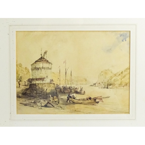 1633 - After William Callow, Late 19th century, Watercolour, Wallenstadt from Wesen Switzerland. Signed wit... 