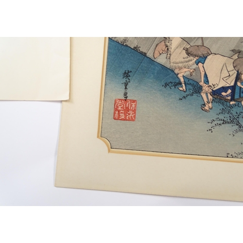 1769 - Benji Asada (1900-1984), Japanese School, Woodblock print, Kiyomizu Pagoda in Kyoto. Together with K... 