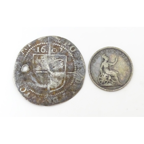 785 - Coins: A quantity of coins, to include George III & IV crowns, threepence pieces, a 1852 Ionian Isla... 