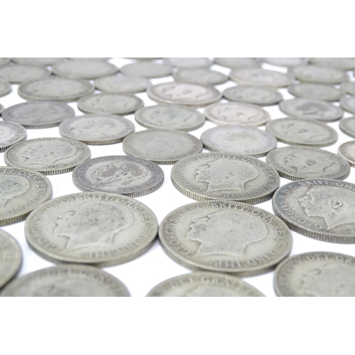 786 - Coins: A large quantity of 19th and 20thC coins, tokens to include a Victoria gothic florin, a Georg... 