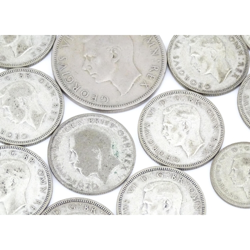 786 - Coins: A large quantity of 19th and 20thC coins, tokens to include a Victoria gothic florin, a Georg... 