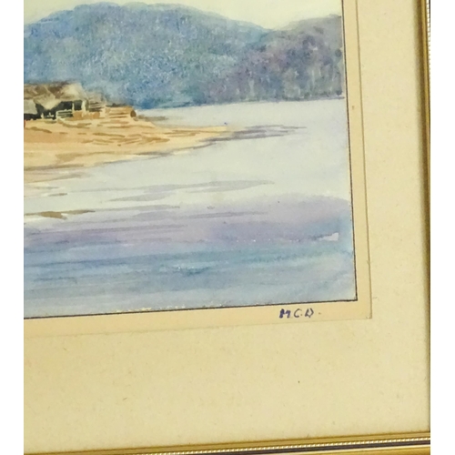 1640 - 19th century, Australian School, Watercolour, Bateman's Bay, New South Wales. Titled and signed with... 