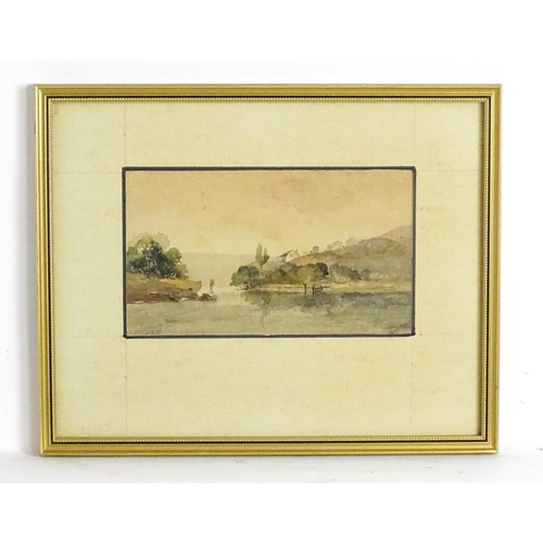 1641 - 19th century, Australian School, Watercolour, Lane Cove River, New South Wales, Australia. Inscribed... 