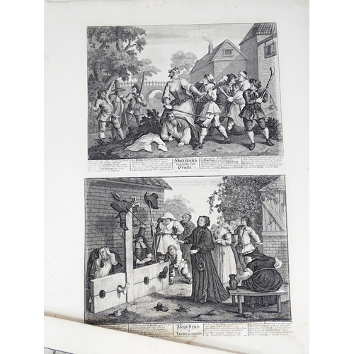 1799 - A folio containing a quantity of 18th century engravings after William Hogarth (1697-1764), to inclu... 