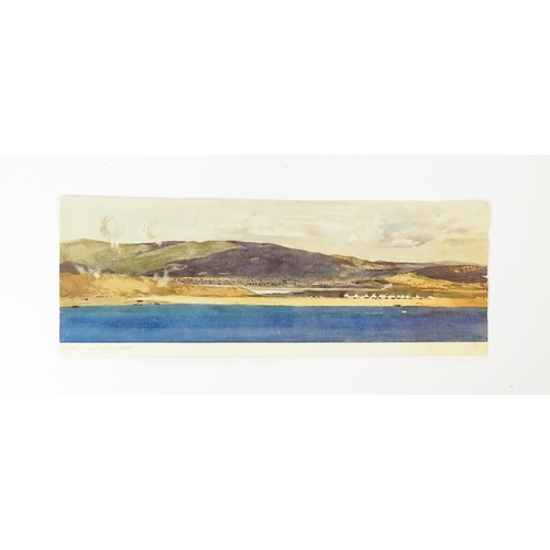 1803 - After Norman Wilkinson (1878-1971), Signed colour prints, Two landscape scenes, possibly depicting t... 