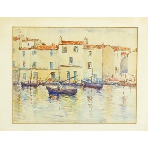 1848 - Clewin Harcourt (1870-1965), Australian School, Watercolour, St Tropez, France. Signed lower left. A... 