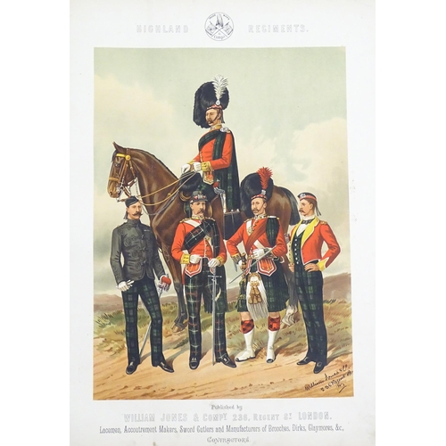 815 - Militaria : A Victorian dress uniform advertising folio catalogue by William Jones & Company, London... 