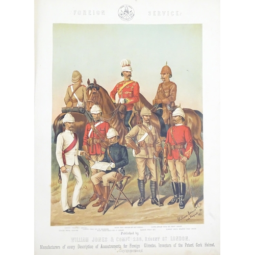 815 - Militaria : A Victorian dress uniform advertising folio catalogue by William Jones & Company, London... 