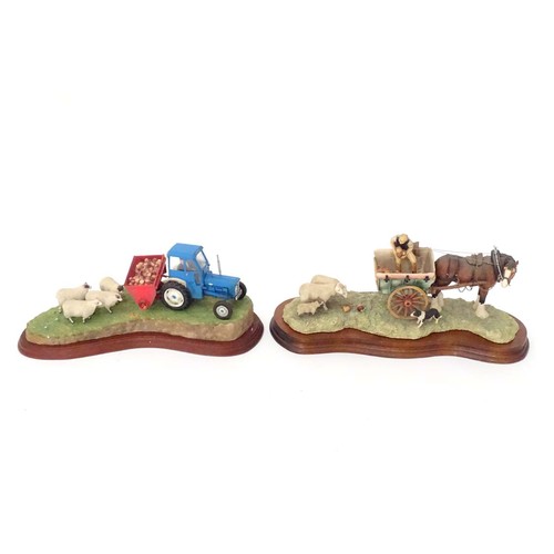 909 - Two Border Fine Arts models comprising a limited edition James Herriot model Supplementary Feeding b... 