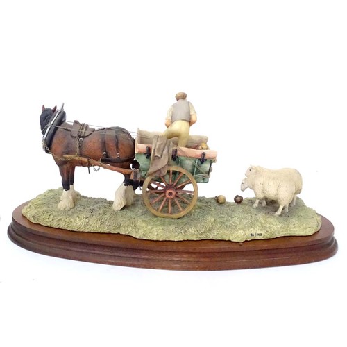 909 - Two Border Fine Arts models comprising a limited edition James Herriot model Supplementary Feeding b... 