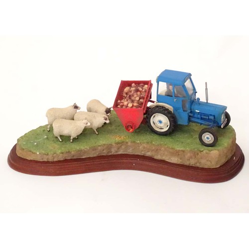 909 - Two Border Fine Arts models comprising a limited edition James Herriot model Supplementary Feeding b... 