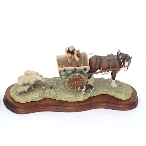 909 - Two Border Fine Arts models comprising a limited edition James Herriot model Supplementary Feeding b... 