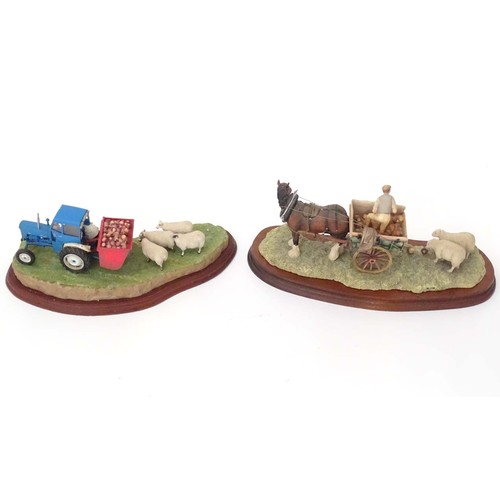 909 - Two Border Fine Arts models comprising a limited edition James Herriot model Supplementary Feeding b... 