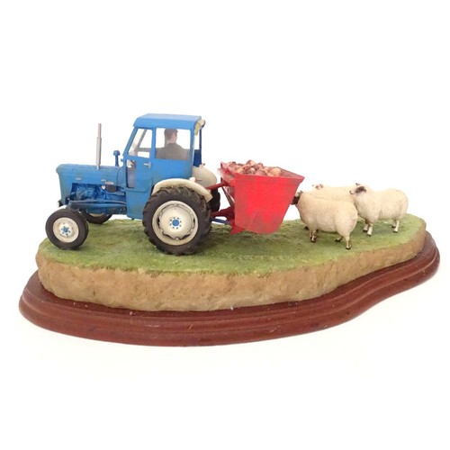 909 - Two Border Fine Arts models comprising a limited edition James Herriot model Supplementary Feeding b... 