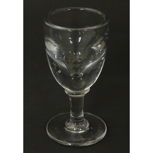 264 - A toast master's glass. Approx. 4