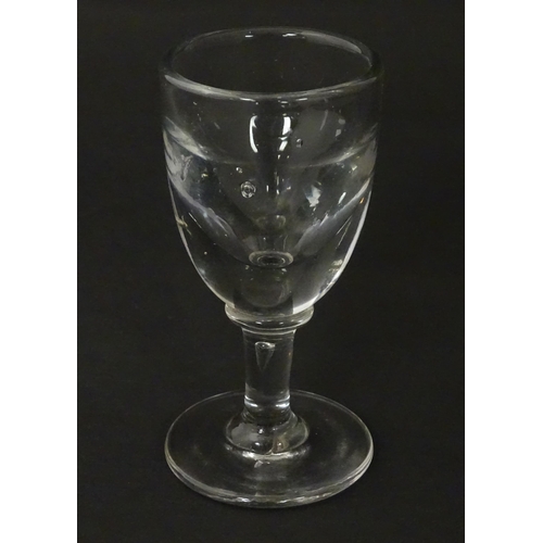 264 - A toast master's glass. Approx. 4