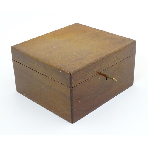 1178 - A 20thC mahogany Dunhill cedar lined humidor with two sections within. Together with a quantity of c... 