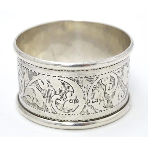 308 - Two silver napkin rings hallmarked Birmingham 1930, maker John Rose. (2)