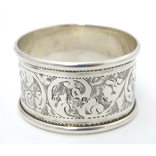 308 - Two silver napkin rings hallmarked Birmingham 1930, maker John Rose. (2)