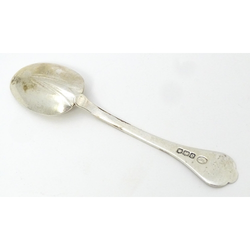 336 - A silver trefid formed teaspoon hallmarked Sheffield 1920, maker John Round & Son Ltd. Together with... 