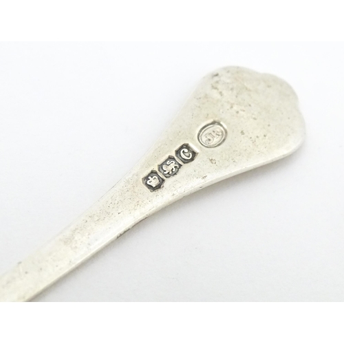 336 - A silver trefid formed teaspoon hallmarked Sheffield 1920, maker John Round & Son Ltd. Together with... 