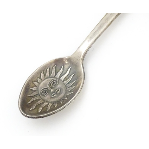 336 - A silver trefid formed teaspoon hallmarked Sheffield 1920, maker John Round & Son Ltd. Together with... 