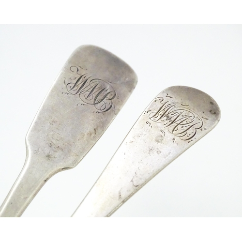 350 - A Geo III silver Old English pattern tablespoon hallmarked 1802, maker Peter and William Bateman. To... 