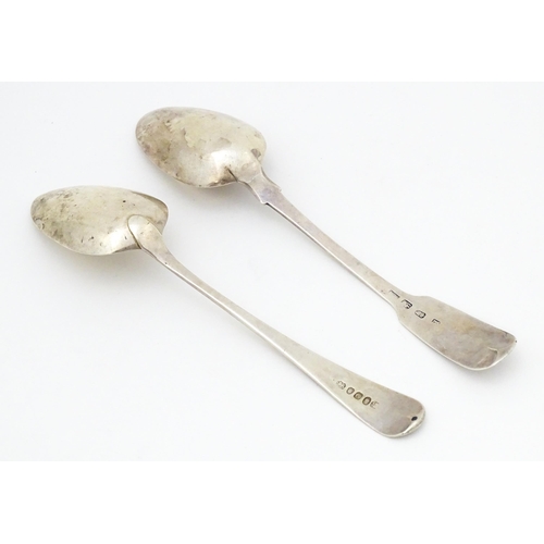 350 - A Geo III silver Old English pattern tablespoon hallmarked 1802, maker Peter and William Bateman. To... 