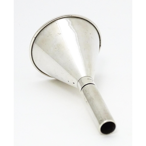 358 - An American sterling silver funnel / measure, maker P. H. Locklin & Sons.