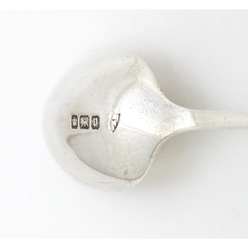 482 - A silver spoon with enamel crest to handle, hallmarked Sheffield 1907, J & J Maxfield Ltd Approx. 5