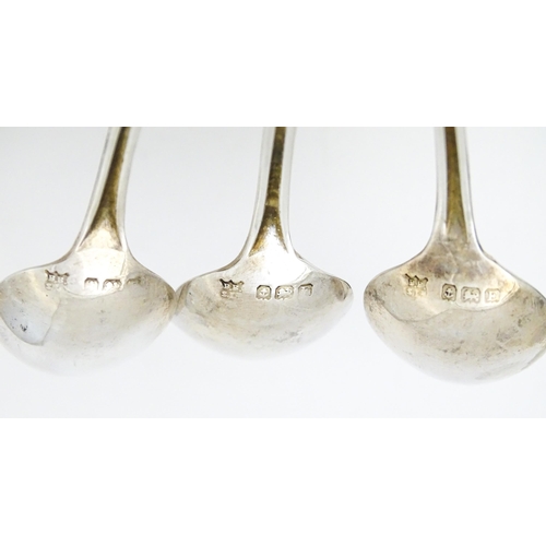 548 - Six silver teaspoons hallmarked Birmingham 1929, maker Barker Brothers Silver Ltd. Cased. Spoons app... 