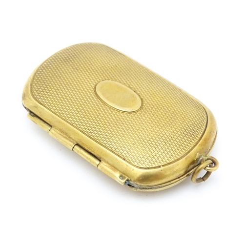 713 - A 9ct gold plated Charles S Green marked 9ct metal core together with a gilt metal etui. Approx 2