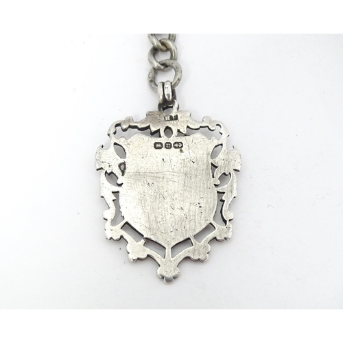 774 - A Victorian silver fob hallmarked Birmingham 1894. Fob approx. 1 1/2