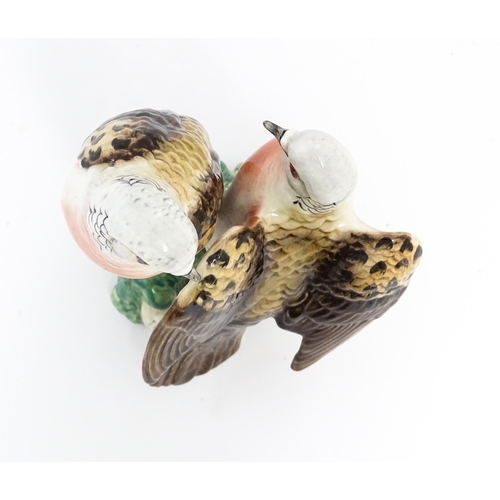 134 - A Beswick model of two turtle doves model no. 1022. Approx. 7 3/4