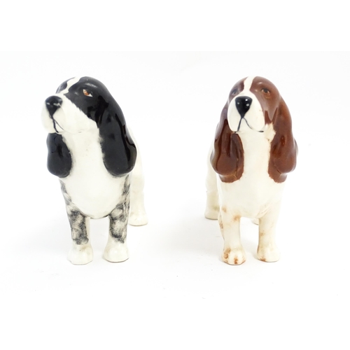 135 - Two Beswick model of Spaniel dogs model no. 967. Approx. 4